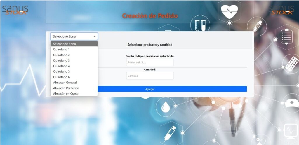 Software sistema de gestión de almacenes de medicamentos y producto sanitario