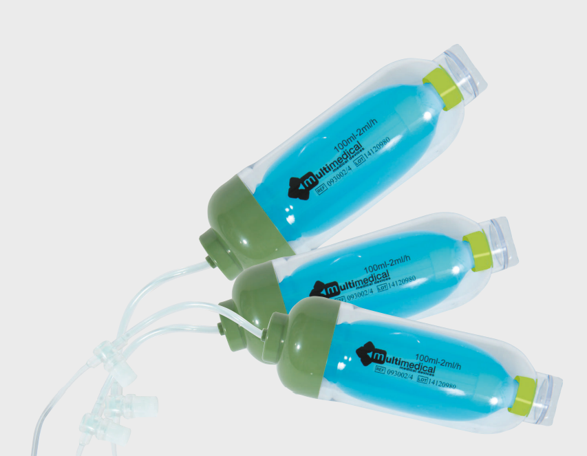 Dispositivos médicos - infusores elastoméricos multiflujo